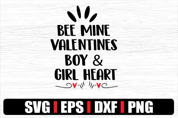 BEE MINE VALENTINES BOY GIRL HEART Graphics for Crafts