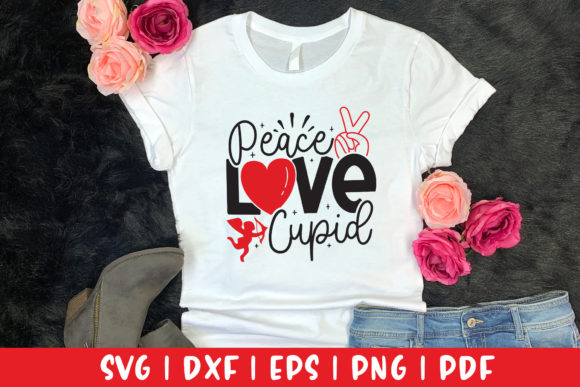 Peace Love Cupid SVG for Local Business Branding